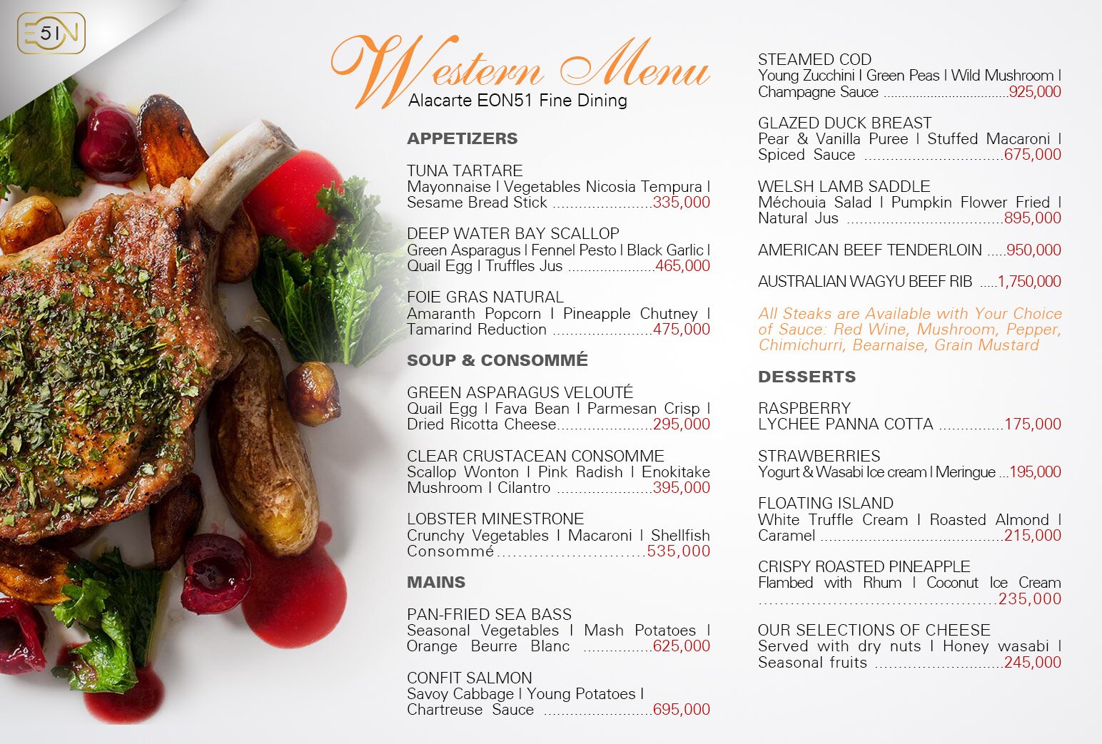 Western Menu 23/02/2016